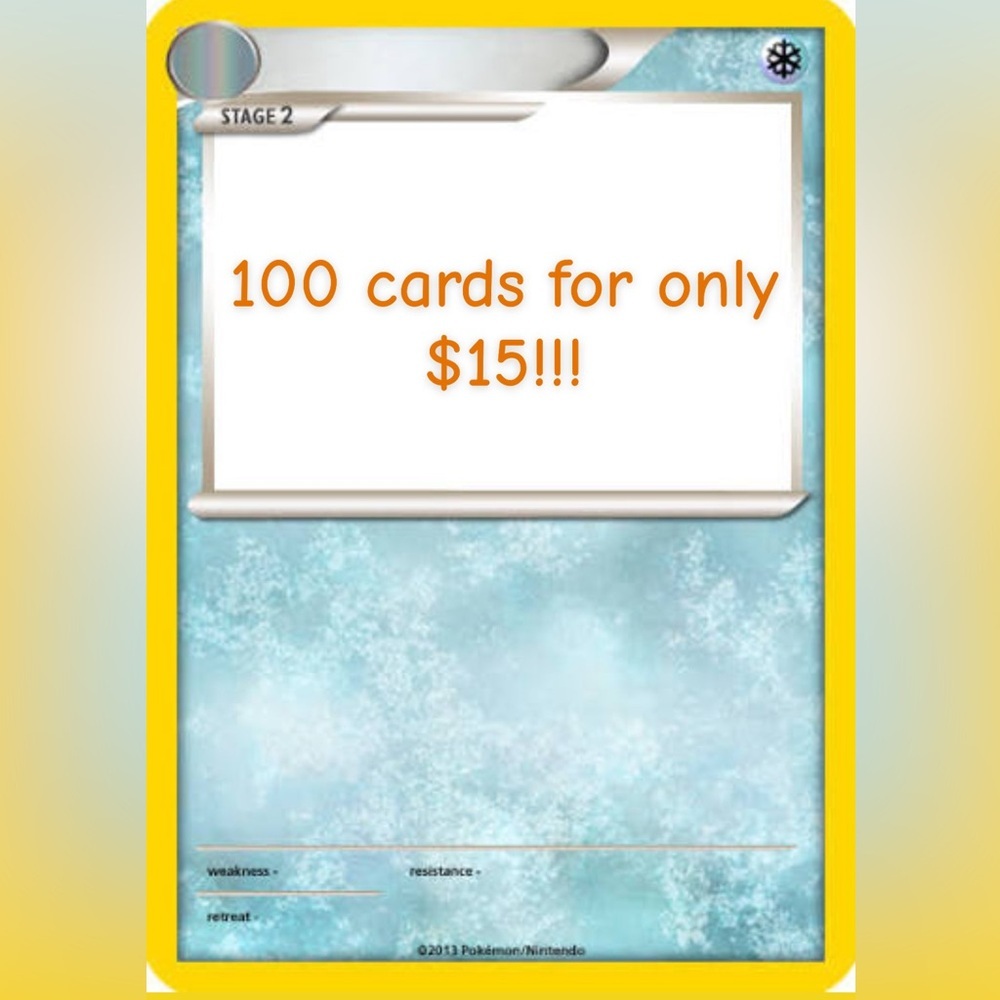 UPDATED! 100 Pokemon cards for only $15